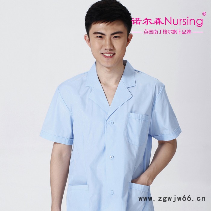 南丁格尔旗下，诺尔森医生服MDS-04短袖白大褂护士服工作服图3