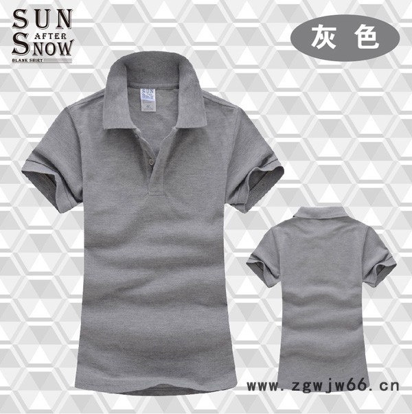 雪阳珠地棉翻领polo衫短袖 工作服工衣定做工厂现货直批印花刺绣图4