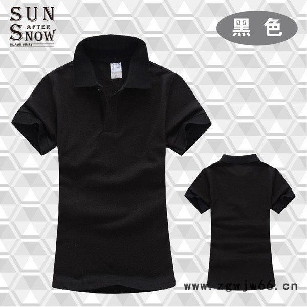 雪阳珠地棉翻领polo衫短袖 工作服工衣定做工厂现货直批印花刺绣图2