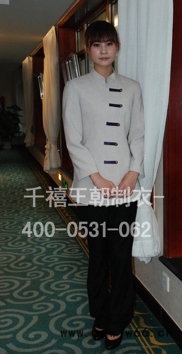 供应千禧王朝职业装五星级酒店客房保洁服五星级酒店服装工作服客房保洁服图2