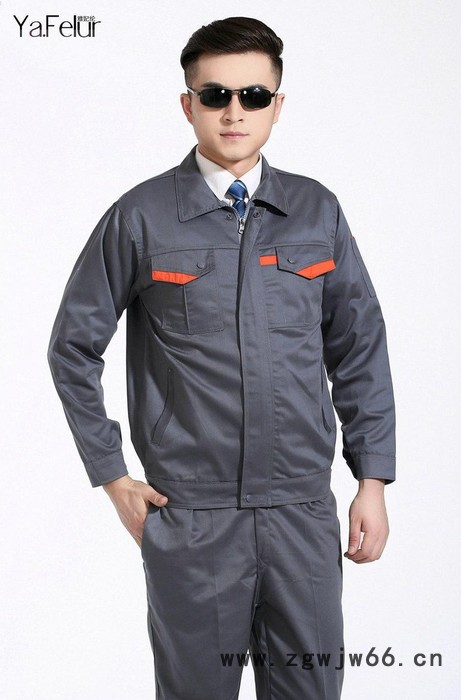 佛山厂家夏季短袖工程服工厂短袖厂服工作服套装定做图3