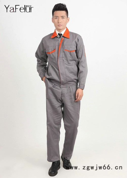 广州供应男长袖工作服套装男工装劳保服电焊工作服汽修工作服订做图3