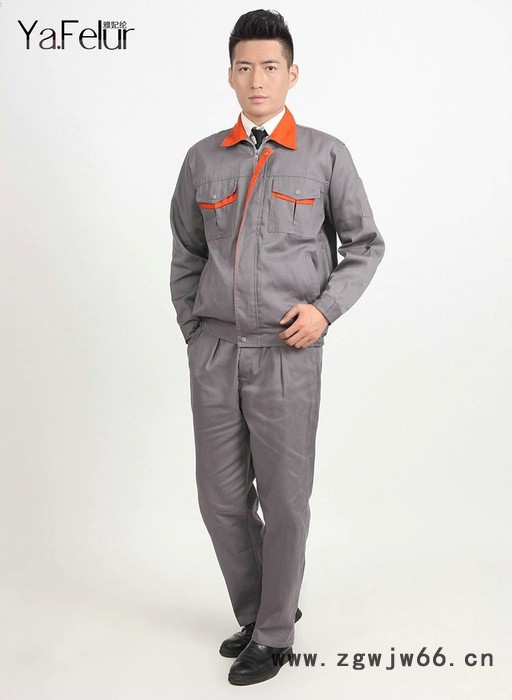 广州供应男长袖工作服套装男工装劳保服电焊工作服汽修工作服订做图2