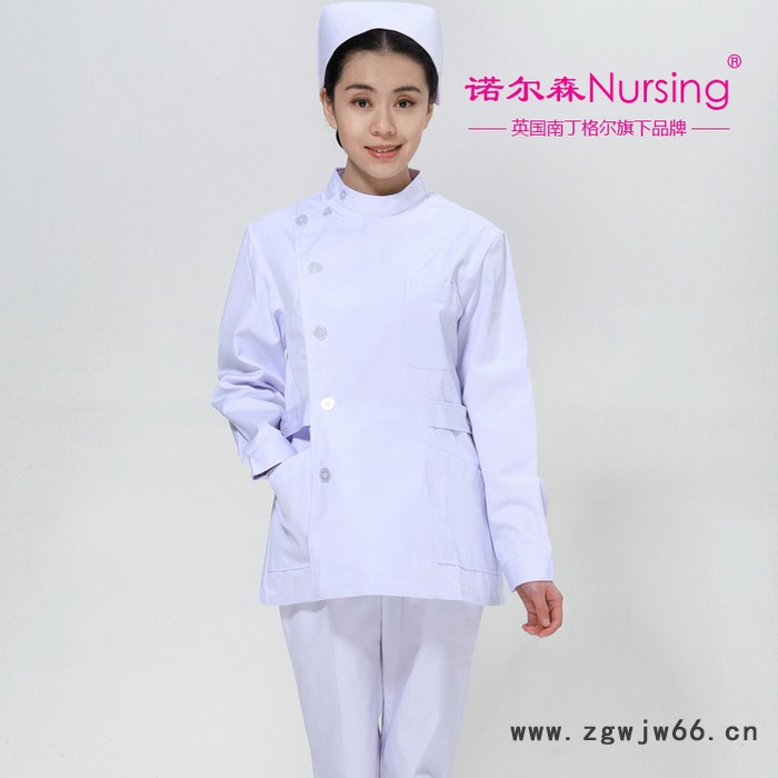 南丁格尔旗下，诺尔森护士服NL-06长袖医生服白大褂工作服女图3