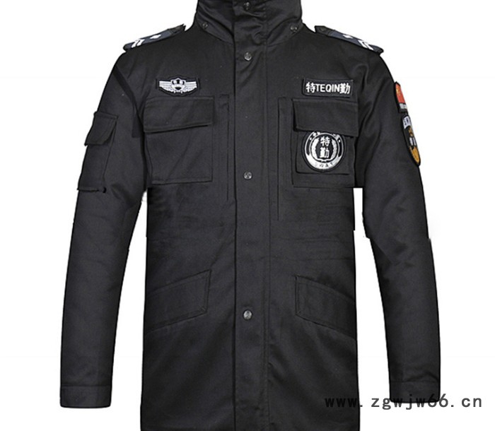 冬季加厚防工作服棉袄保安服logo定做
