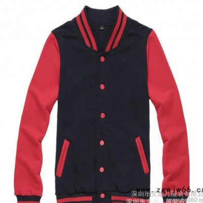 定制棒球服卫衣班服外套订制 长袖纯棉卫衣 工作服卫衣定做印字