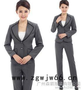 修身职业装女装套装女士西装秋冬长袖职业正装西服工作服女面试装 厂家订做图3