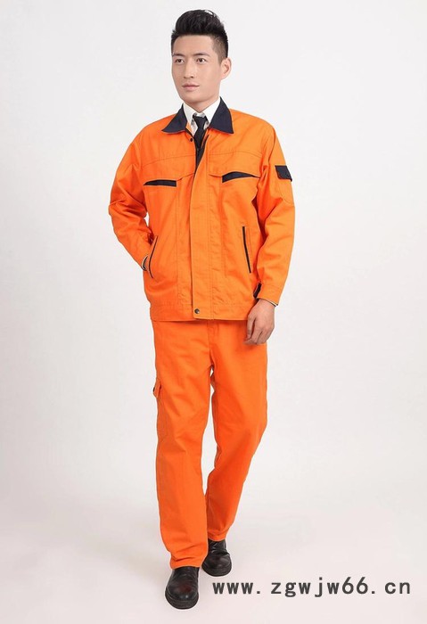 2015新款劳保工作服定做 厂服工装外套 长袖工衣 耐磨工程服图3