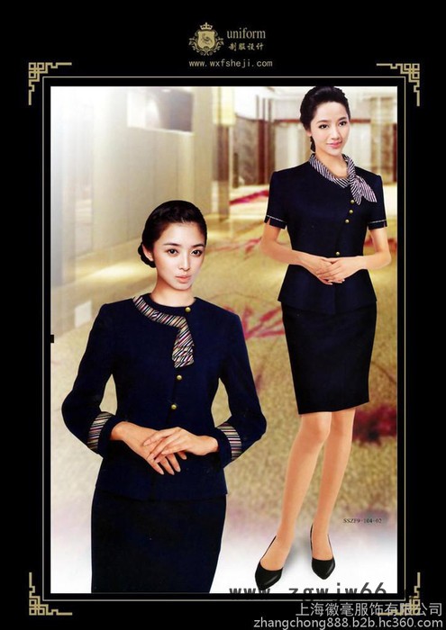 徽毫服饰 酒店餐厅服务生服装 前厅接待人员工作服 行政经理制服职业装定做图2