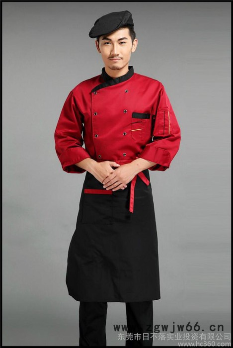餐厅饭店后勤厨师工作服秋冬季酒店厨房厨师服 可批量生产绣logo图2