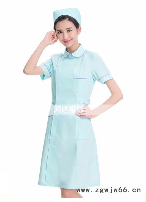 2016夏季长袖新款护士白大褂工作服，美容院工作服 美容服美容师服装 专业订做生产厂家图6