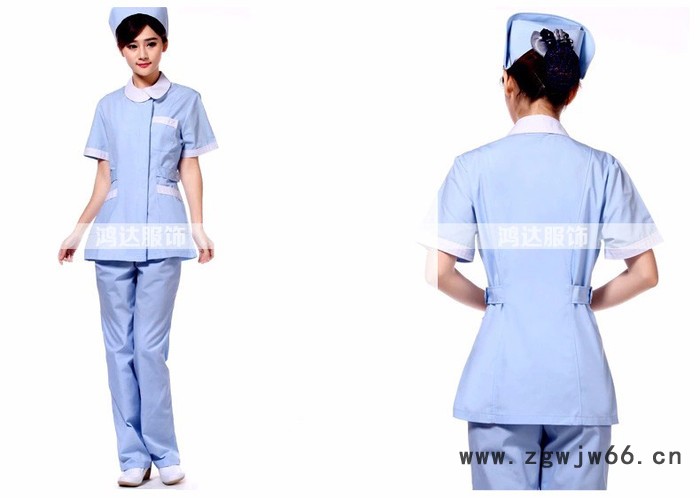 2016夏季长袖新款护士白大褂工作服，美容院工作服 美容服美容师服装 专业订做生产厂家图2