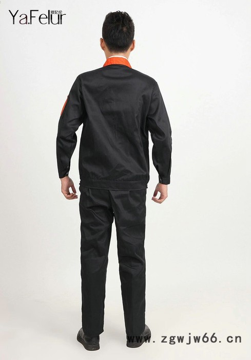 供应工程服订做 广州厂服工装长袖工作服劳保服汽修劳动服图3