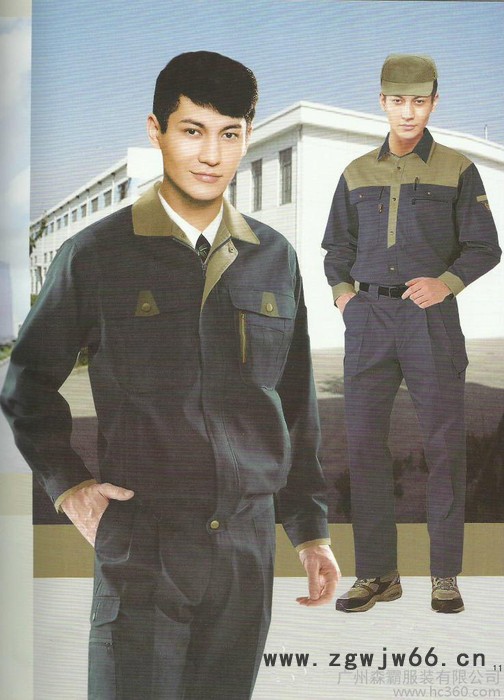 供应春秋工程服厂服 工装 职业装套装男长袖工作服 劳保服 汽修劳动服