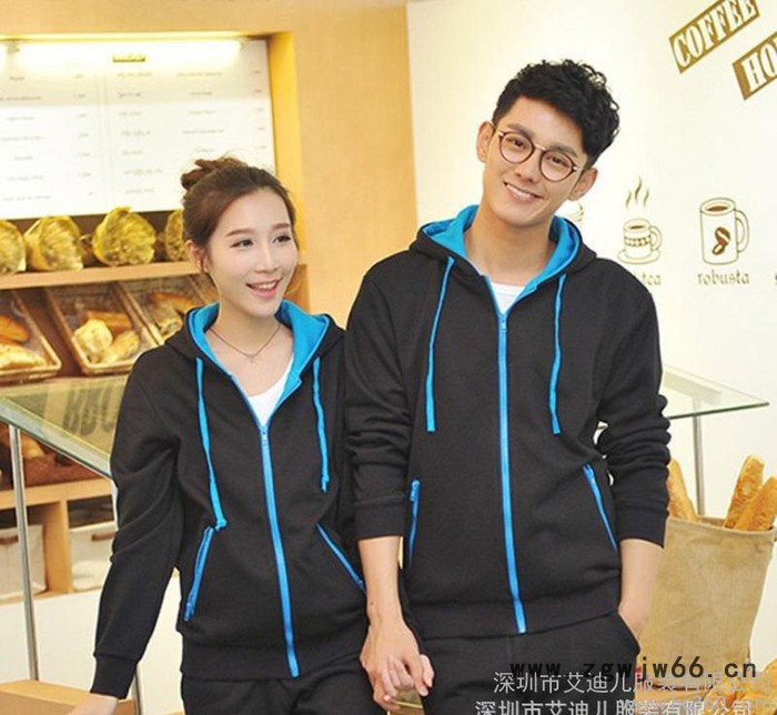 卫衣定制400克加厚加绒拉链外套连帽衫秋冬工作服diy来图定图2