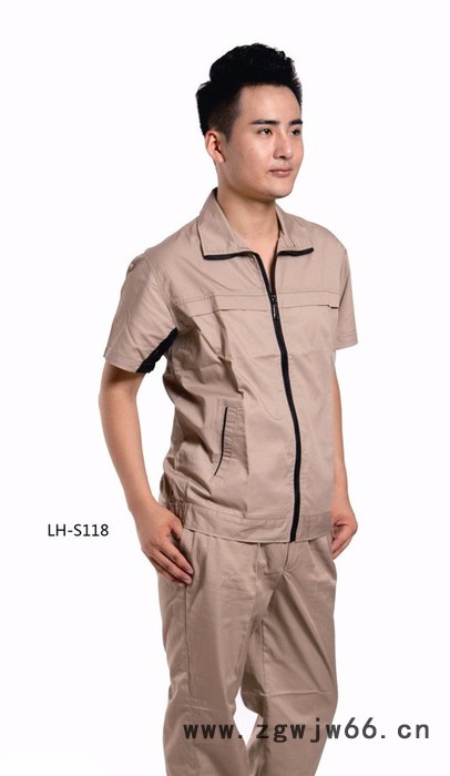 【免费看版】广州智隆工作服厂家番禺夏季涤棉短袖工作服工衣工厂服图3