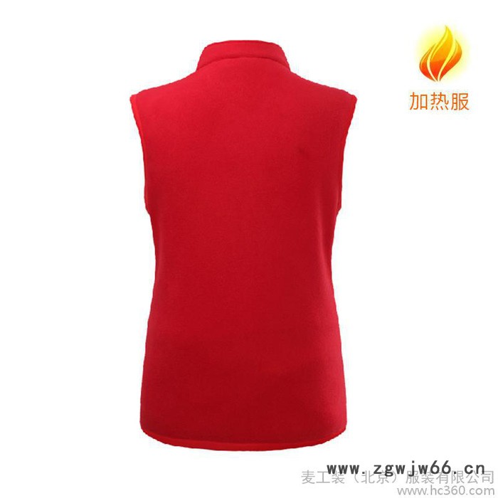 冬装新款 加厚保暖 定做 摇粒绒 工作服 加热服 马甲JR0003