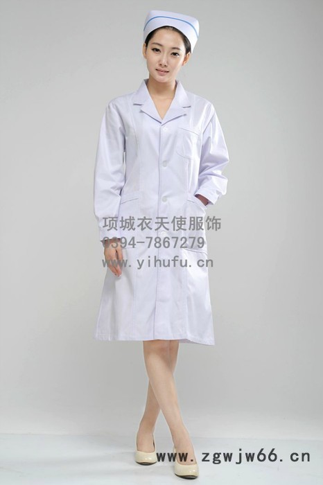 供应药店工作服 医生长袖 白大褂美容服 冬装医师服 女实验室服装大夫