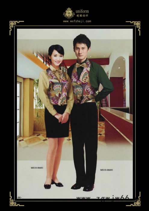 定做酒店制服酒店前台工作服 星级酒店夏季职业装，工作服图3