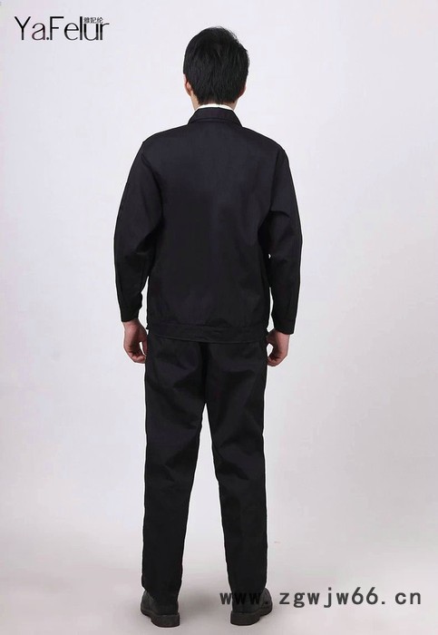供应拼色工作服套装男长袖劳保服电焊工作服汽修工装制服工程服订购图3
