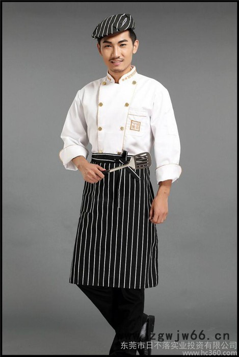 秋冬季酒店厨房厨师服  餐厅饭店后勤厨师工作服可批量生产绣logo