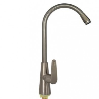 厂家批发直销 拉丝单冷菜盆VS面盆水龙头 展运隆卫浴水暖洁具