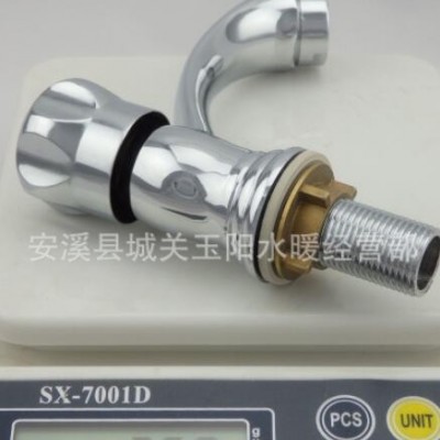 厂家供应批发 铜芯面盆单冷立式水龙头 展运隆卫浴水暖洁具