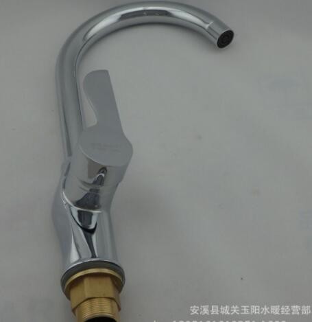 厂家供应批发 铜芯大拇指菜盆单孔冷热水龙头 展运隆卫浴水暖洁具图2