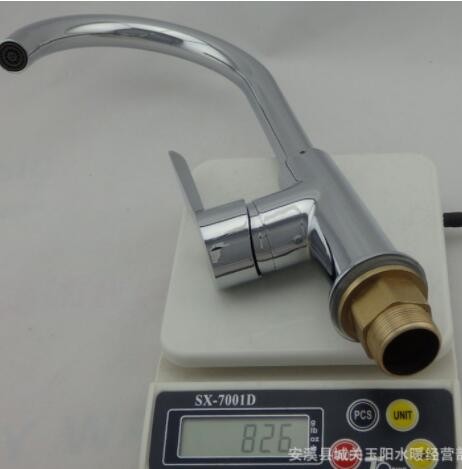 厂家供应批发 铜芯大拇指菜盆单孔冷热水龙头 展运隆卫浴水暖洁具图3