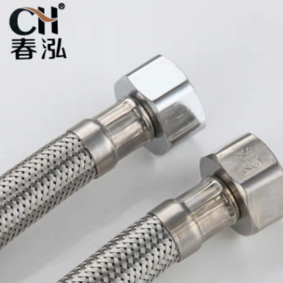 304不锈钢金属高压钢丝软管4分金属编织进水管热水器水管高压管