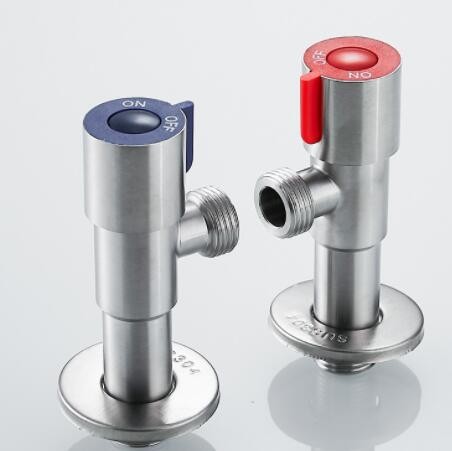 大量批发三角阀 201不锈钢角阀热水器加厚4分铜芯铜杆角阀配件图3