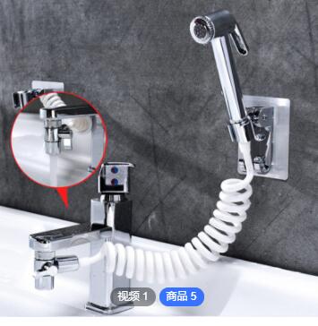 加工定制网红面盆水龙头外接花洒手持增压小喷头套装洗头洗脸盆池图3