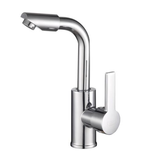 面盆水龙头冷热水可旋转全铜水龙头卫生间洗脸盆单孔不锈钢水龙头图2