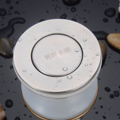 新品面盆下水器 304不锈钢下水洗手盆翻板弹跳下水器配件厂家批发图2