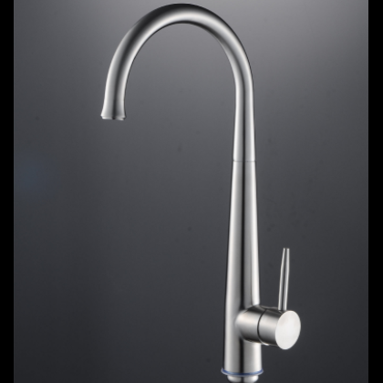 304不锈钢拉丝洗菜盆洗碗水龙头 厨房单孔冷热水龙头厨房龙头旋转图3