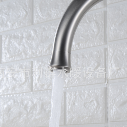 304不锈钢拉丝洗菜盆洗碗水龙头 厨房单孔冷热水龙头厨房龙头旋转图2