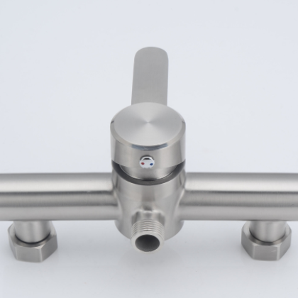 304不锈钢淋浴拉丝龙头 冷热混水阀花洒淋浴水龙头卫生间淋浴龙头图2