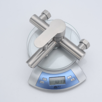 304不锈钢浴缸龙头加重三联拉丝淋浴房混水阀冷热水龙头 混批图3