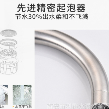 新款304不锈钢水龙头 厨房水龙头 冷热单孔旋转水槽龙头 菜盆批发图3