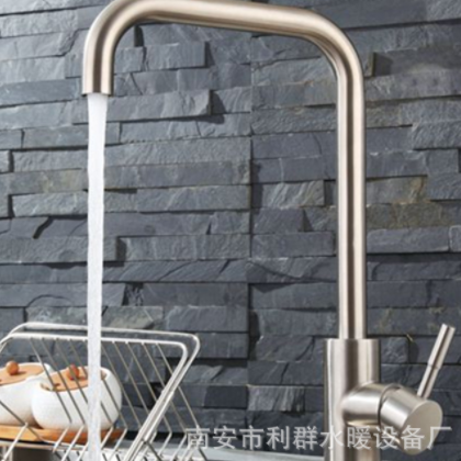 新款304不锈钢水龙头 厨房水龙头 冷热单孔旋转水槽龙头 菜盆批发图2