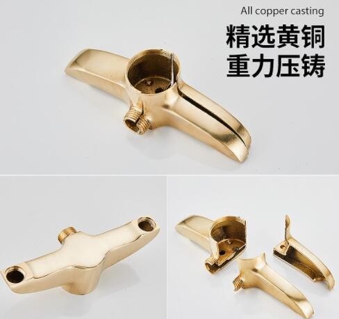 全铜恒温按键淋浴花洒套装家用卫生间黑色增压淋雨顶喷沐浴器批发