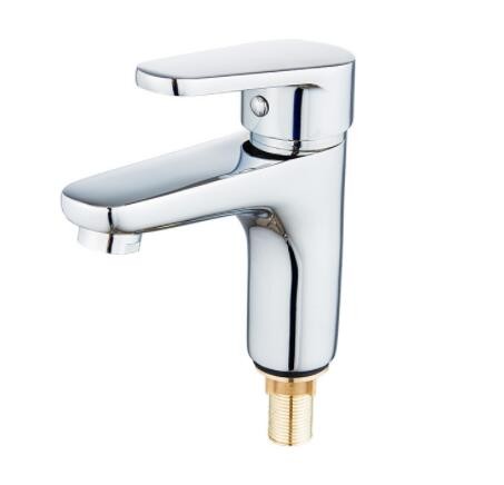 全铜现代简约面盆水龙头 单水单孔台上盆洗脸洗手盆台盆浴室龙头