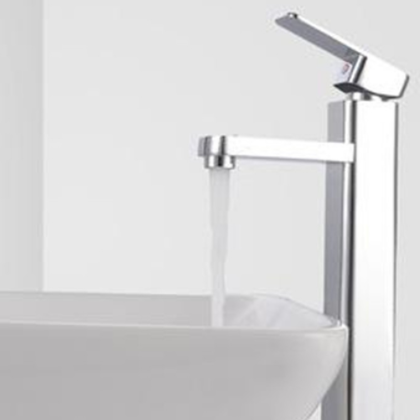 卫生间洗手盆冷热水龙头四方加高单孔台上盆艺术盆面盆冷热水龙头图3