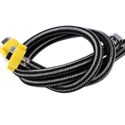 不锈钢防爆进水软管混编钢丝4分进水口热水器马桶龙头进水软管图3