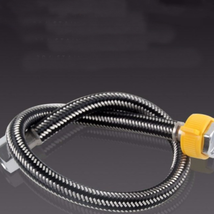 不锈钢防爆进水软管混编钢丝4分进水口热水器马桶龙头进水软管图2