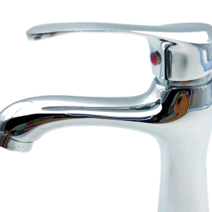 厂家直销铜单孔冷热水面盆水龙头台上盆洗脸盆浴室立柱盆水龙头图2