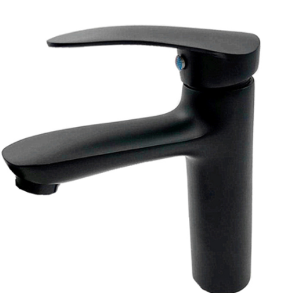 厂家批发烤漆铜水滴单孔冷热水混合卫生间面盆冷热龙头阳台水龙头图3