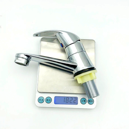 【厂家批发】合金面盆单冷水龙头卫生间阳台洗脸盆单冷水龙头工程图3