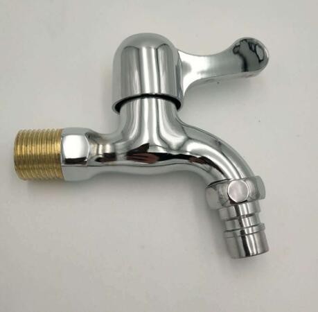 家装卫浴铜牙水咀电镀洗衣机拖把池水龙头入墙式加厚单柄水龙头图3