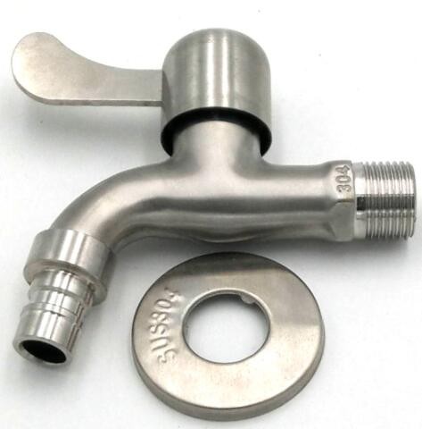 出厂价304不锈钢洗衣机水龙头快开水龙头四4分水嘴洗衣机龙头图2